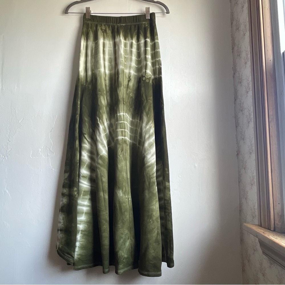 Go Couture Tie Dye High/Low Maxi Skirt